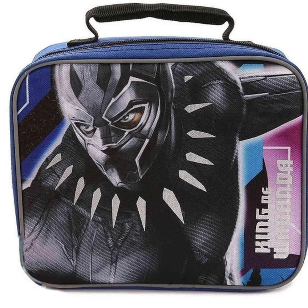 Marvel Black Panther Wakanda Lunch Box Bag Blue